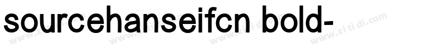 sourcehanseifcn bold字体转换